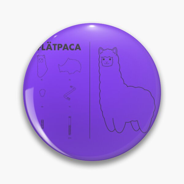 Item preview, Flatpaca flat pack Alpaca - Purple designed and sold by animinimal.