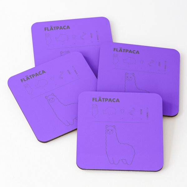 Item preview, Flatpaca flat pack Alpaca - Purple designed and sold by animinimal.