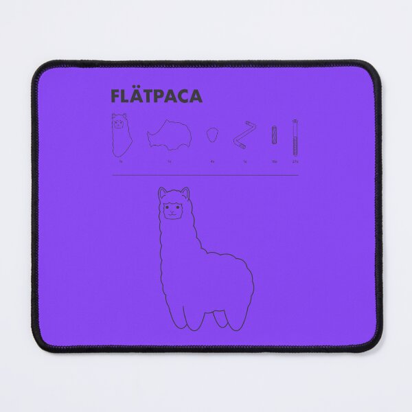 Item preview, Flatpaca flat pack Alpaca - Purple designed and sold by animinimal.