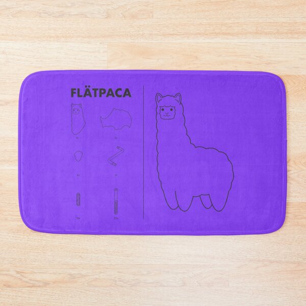 Item preview, Flatpaca flat pack Alpaca - Purple designed and sold by animinimal.