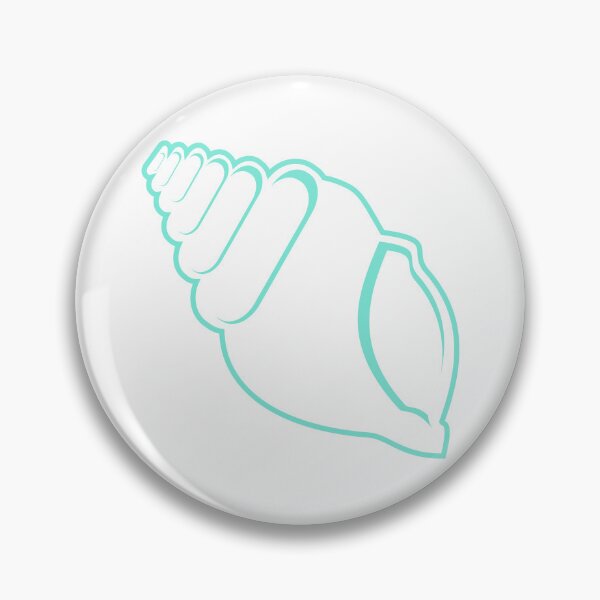 Item preview, Teal Conch Shell Outline designed and sold by Risa-C.
