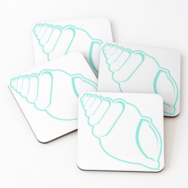 Item preview, Teal Conch Shell Outline designed and sold by Risa-C.