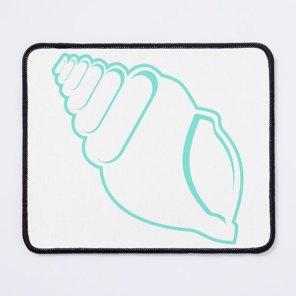 Item preview, Teal Conch Shell Outline designed and sold by Risa-C.