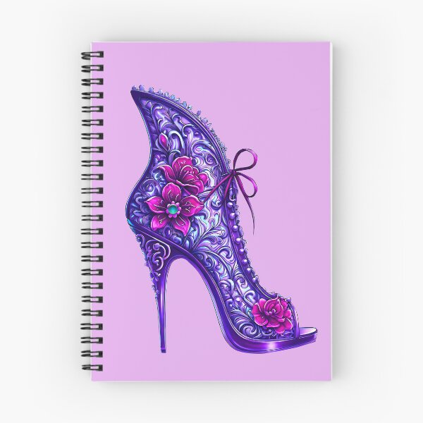 Item preview, Purple Jeweled Fantasy Victorian Boot designed and sold by LaRoach Digital Arts.