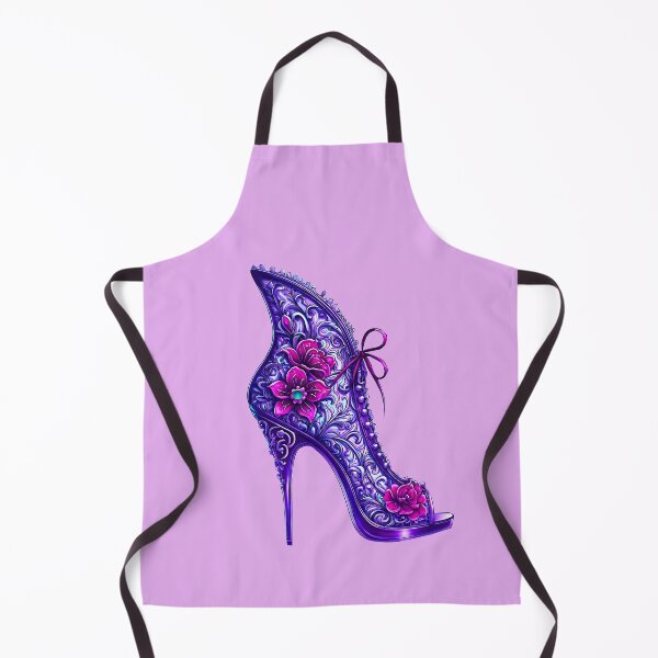 Item preview, Purple Jeweled Fantasy Victorian Boot designed and sold by LaRoach Digital Arts.