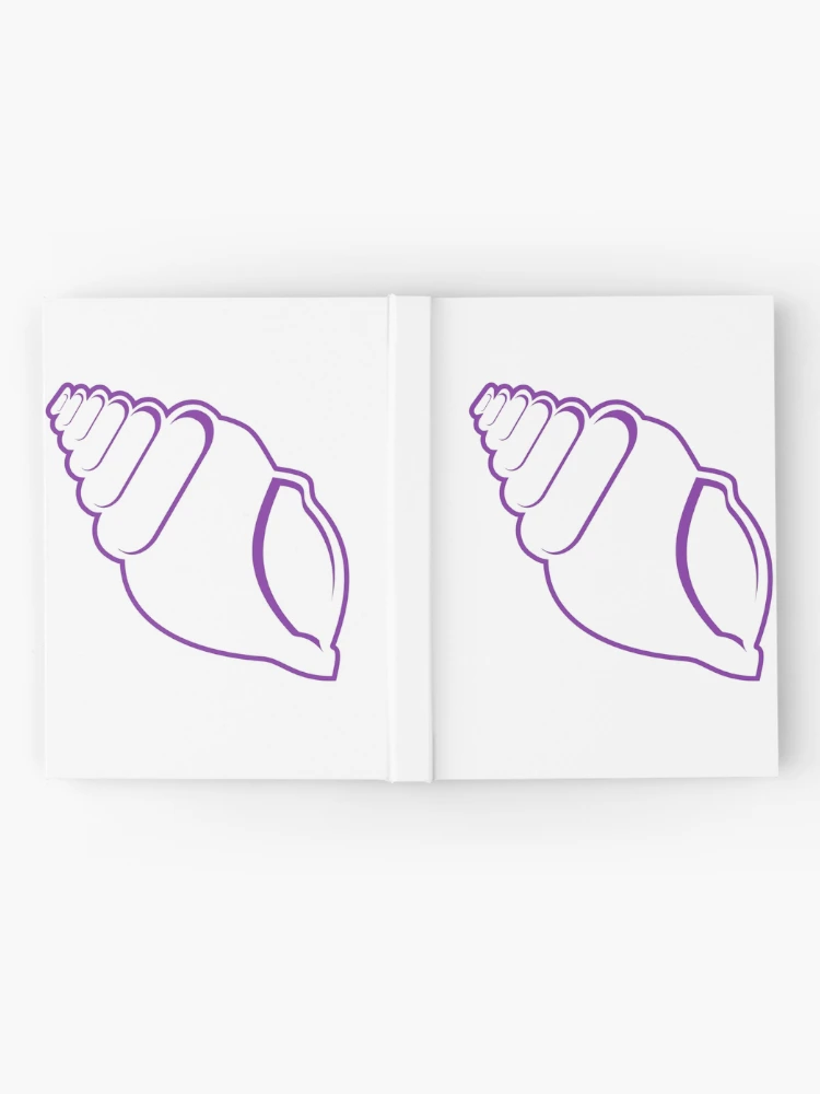 Thumbnail 2 of 3, Journal, Purple Conch Shell Outline designed and sold by Risa-C.