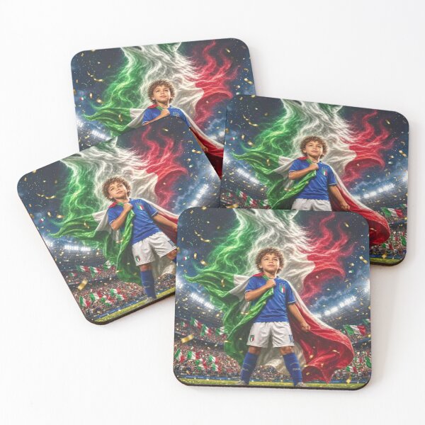 Item preview, Italy Football Wolf Spirit Azzurri Pride Art designed and sold by RoyalDeluxGo.