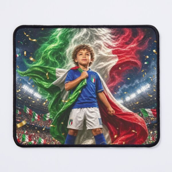 Item preview, Italy Football Wolf Spirit Azzurri Pride Art designed and sold by RoyalDeluxGo.