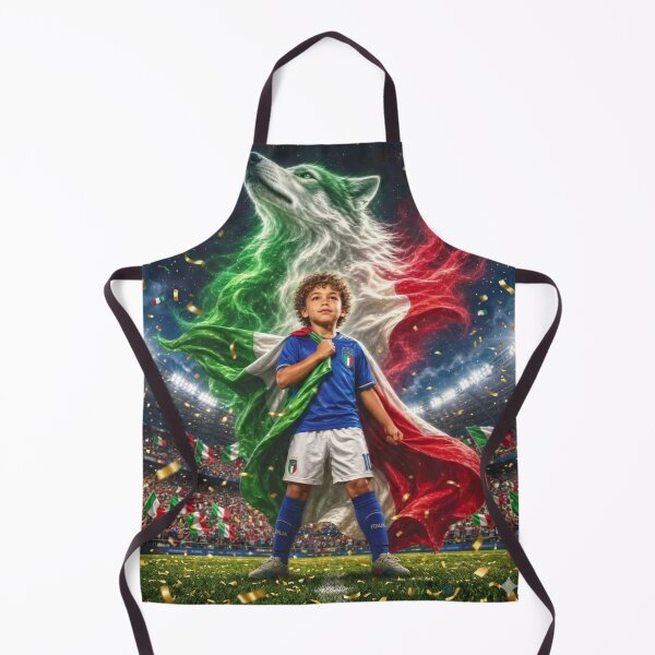 Item preview, Italy Football Wolf Spirit Azzurri Pride Art designed and sold by RoyalDeluxGo.