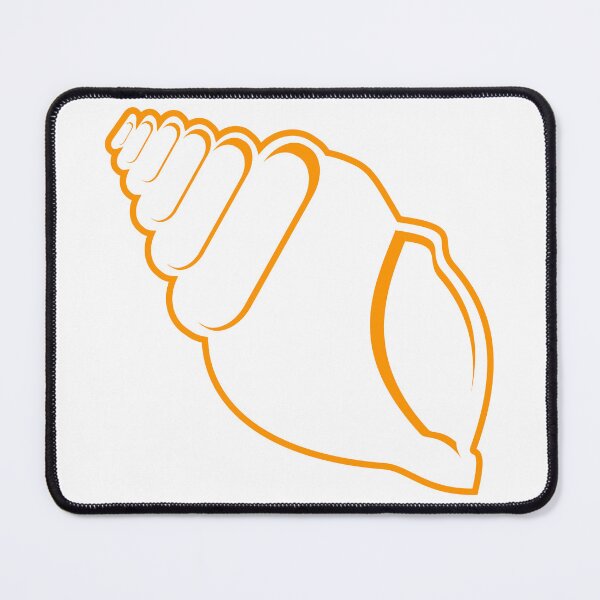 Item preview, Orange Conch Shell Outline designed and sold by Risa-C.