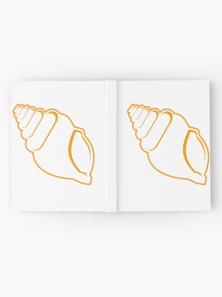 Thumbnail 2 of 3, Journal, Orange Conch Shell Outline designed and sold by Risa-C.