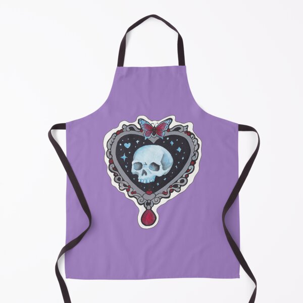 Item preview, Memento Mori Skull Heart — Pastel Goth Butterfly Jewel Creepy Cute Print designed and sold by Darkfully-Done.