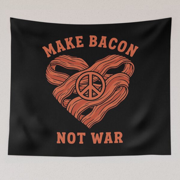 Item preview, Breakfast Make Bacon Not War Funny Brunch Coffee designed and sold by LuminOrb.