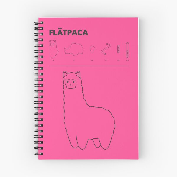 Item preview, Flatpaca flat pack Alpaca - Pink designed and sold by animinimal.
