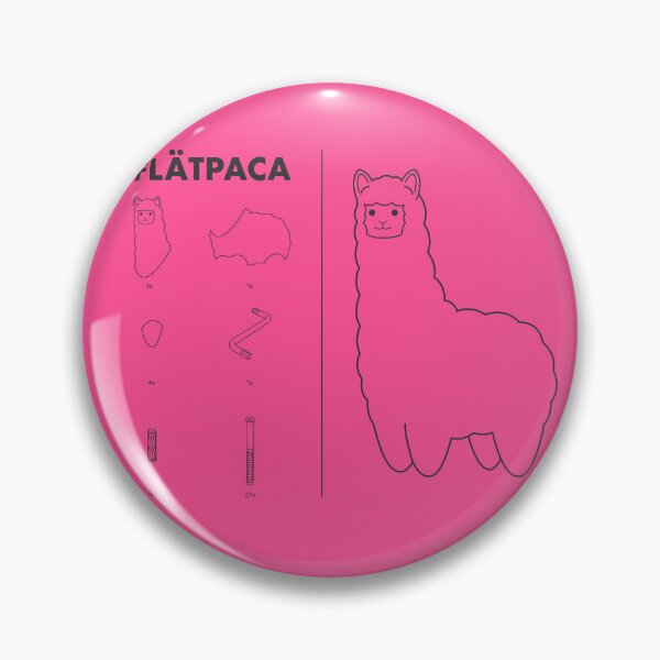 Item preview, Flatpaca flat pack Alpaca - Pink designed and sold by animinimal.