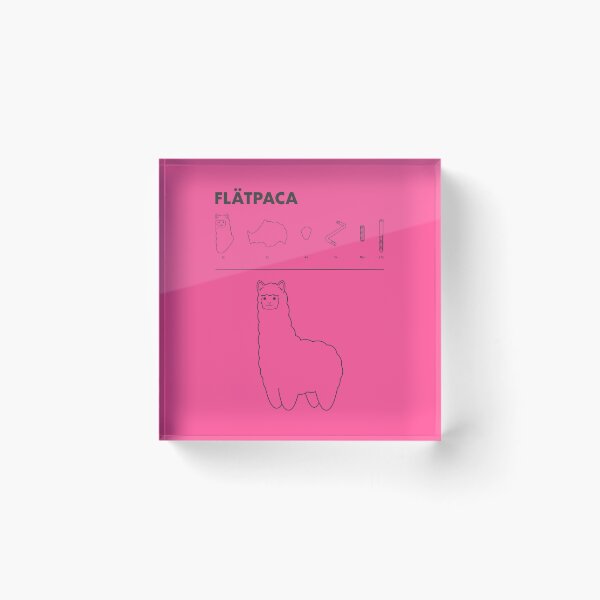 Item preview, Flatpaca flat pack Alpaca - Pink designed and sold by animinimal.