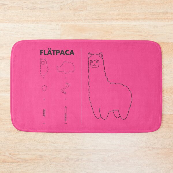 Item preview, Flatpaca flat pack Alpaca - Pink designed and sold by animinimal.