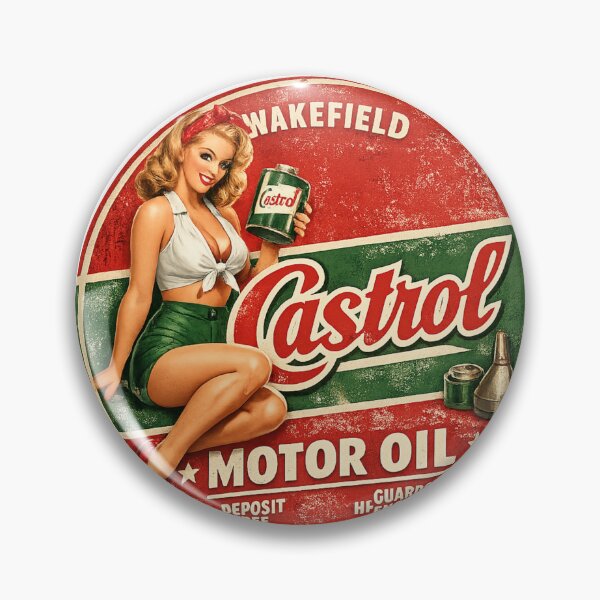 Item preview, Castrol Motor Oil Company - Pin Up Girl Design designed and sold by FutureTraveller.
