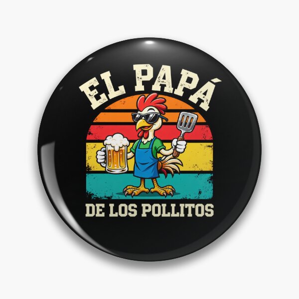 Item preview, El Papá De Los Pollitos Funny Rooster Dad Father's Day Mexican Chicken Lover Retro Vintage Latino Pride designed and sold by ZBIFBOUETLA.