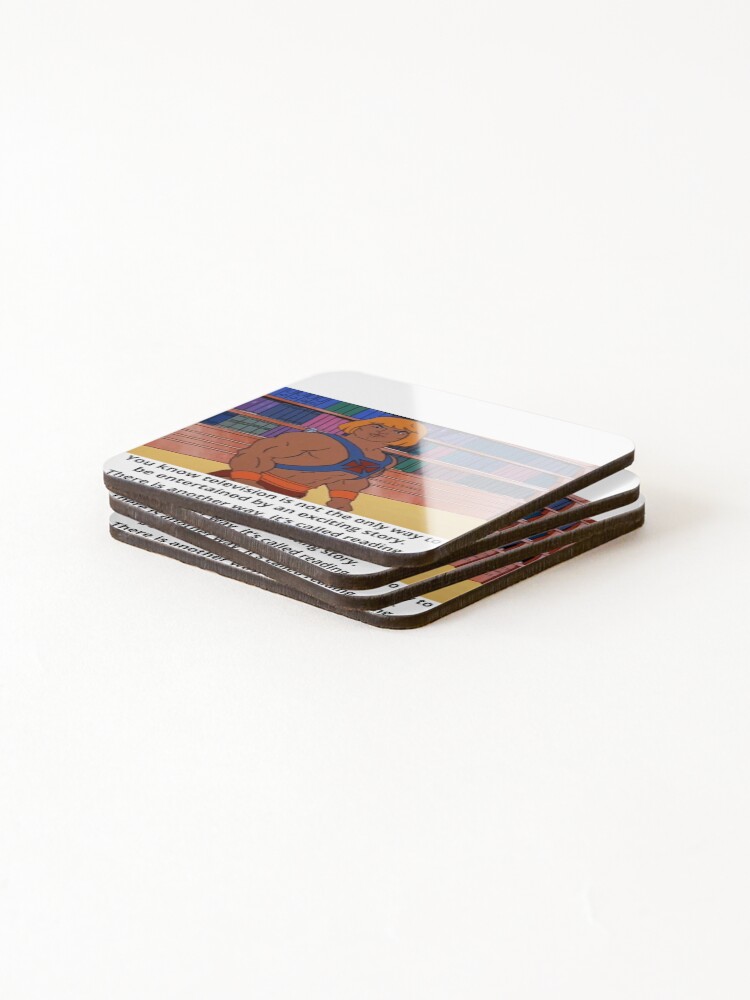 Thumbnail 4 of 5, Coasters (Set of 4), Reading designed and sold by Rerayrose.