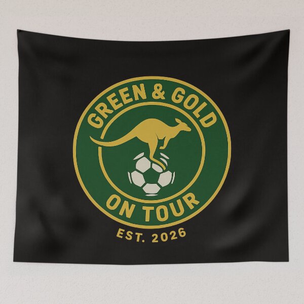 Item preview, Green and Gold On Tour 2026 Australia Football Supporter designed and sold by EXATEES  ⭐⭐⭐⭐⭐.