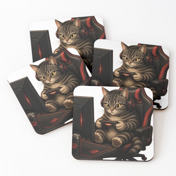 Item preview, Gaming Cat in Gaming Chair designed and sold by MySthore.