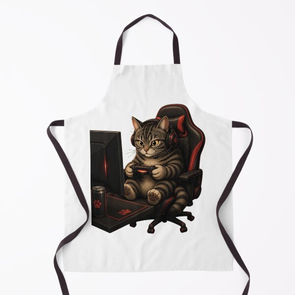 Item preview, Gaming Cat in Gaming Chair designed and sold by Mysthor-Designs.