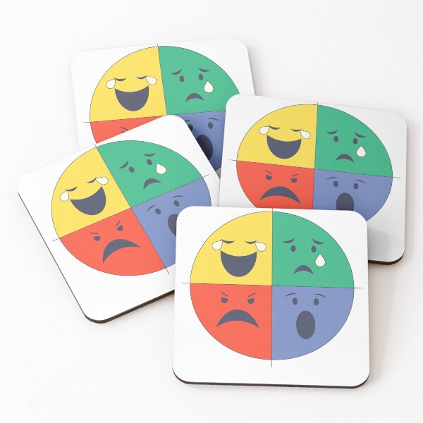 Item preview, Four Basic Emotions Color Wheel designed and sold by DailyDoodlesBySumbul.
