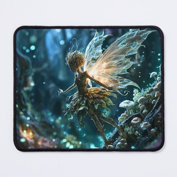 Item preview, Mystical Forest Fairy With Glowing Wings designed and sold by Storybook Botanica.