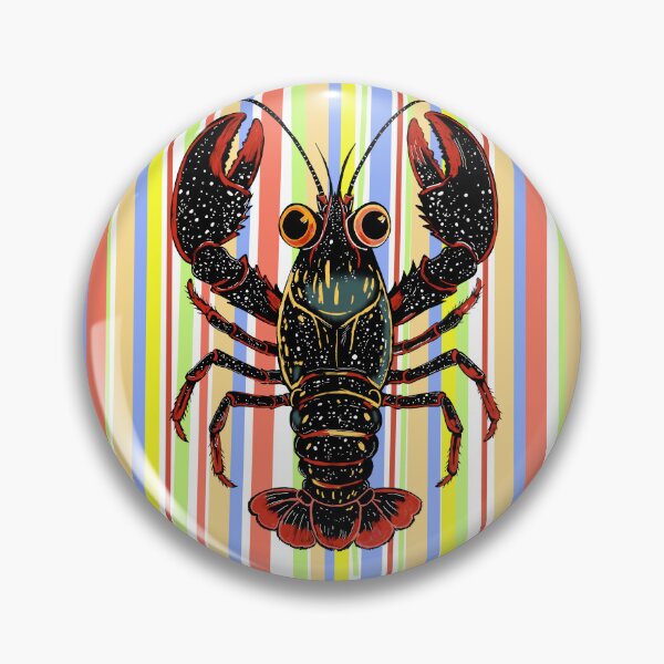Item preview, Funky lobster on a funky background designed and sold by The Curious Cow.