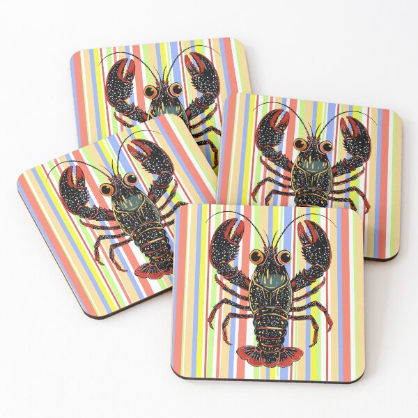 Item preview, Funky lobster on a funky background designed and sold by The Curious Cow.