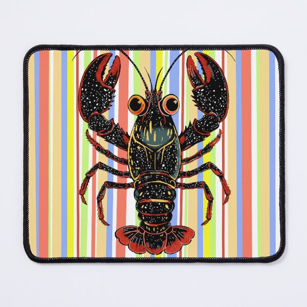 Item preview, Funky lobster on a funky background designed and sold by The Curious Cow.