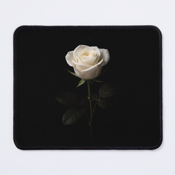 Item preview, Elegant White Rose Flower Minimalist Floral Design designed and sold by bellaever.