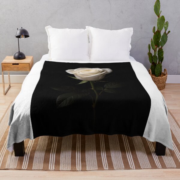 Item preview, Elegant White Rose Flower Minimalist Floral Design designed and sold by bellaever.