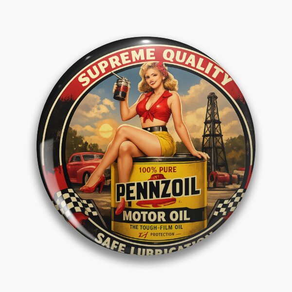 Item preview, Pennzoil Motor Oil Brand Pin Up Girl Design designed and sold by FutureTraveller.