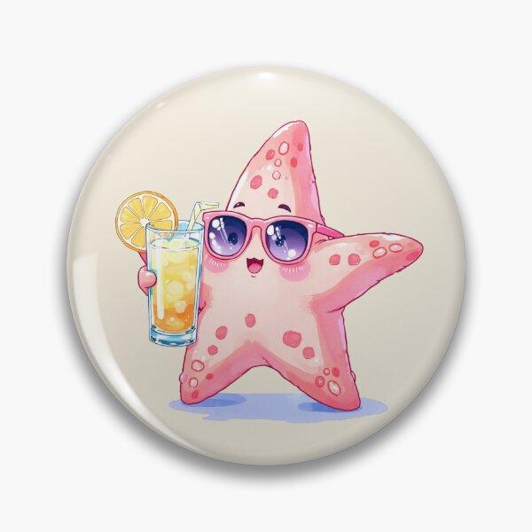 Item preview, Pink Starfish Drink designed and sold by DariaCraft.