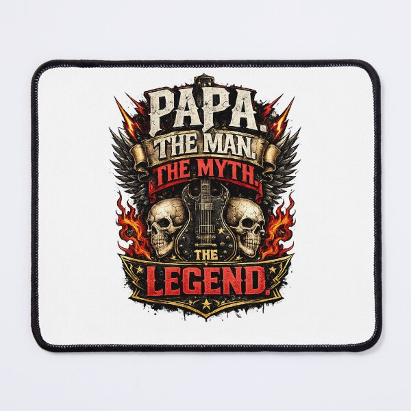 Item preview, Papa The Legend Rock Metal Guitar Design designed and sold by LeCoinDeFredPro.