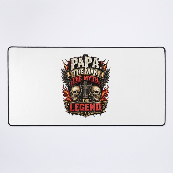 Item preview, Papa The Legend Rock Metal Guitar Design designed and sold by LeCoinDeFredPro.