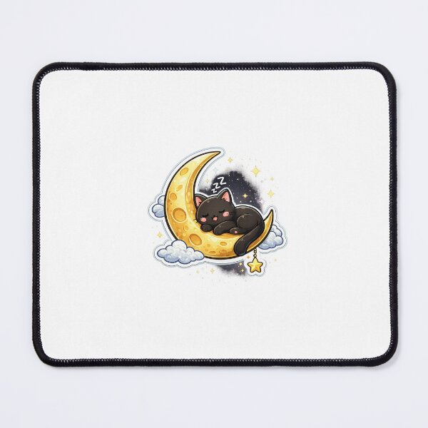 Item preview, Sleepy Cat Moon Dream designed and sold by QuirkNest Studio .