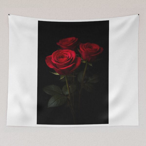 Item preview, Romantic Red Roses Dark Floral Photography designed and sold by bellaever.