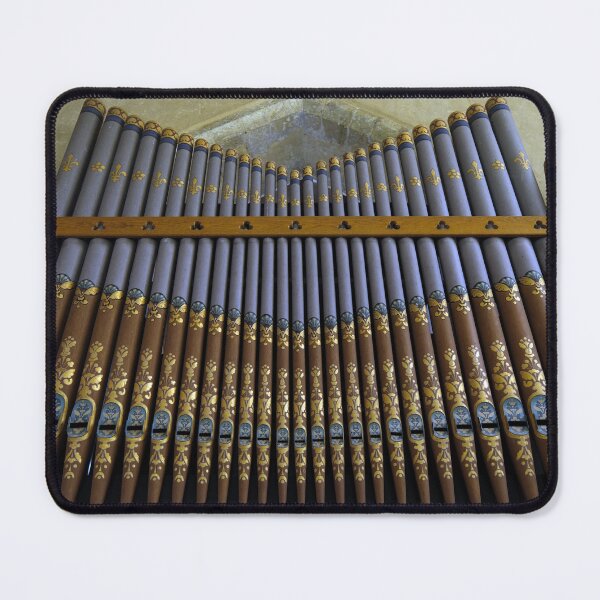 Item preview, Gilded Vintage Church Organ Pipes Photography designed and sold by pinkal.
