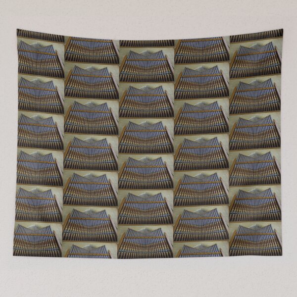 Item preview, Gilded Vintage Church Organ Pipes Photography designed and sold by pinkal.