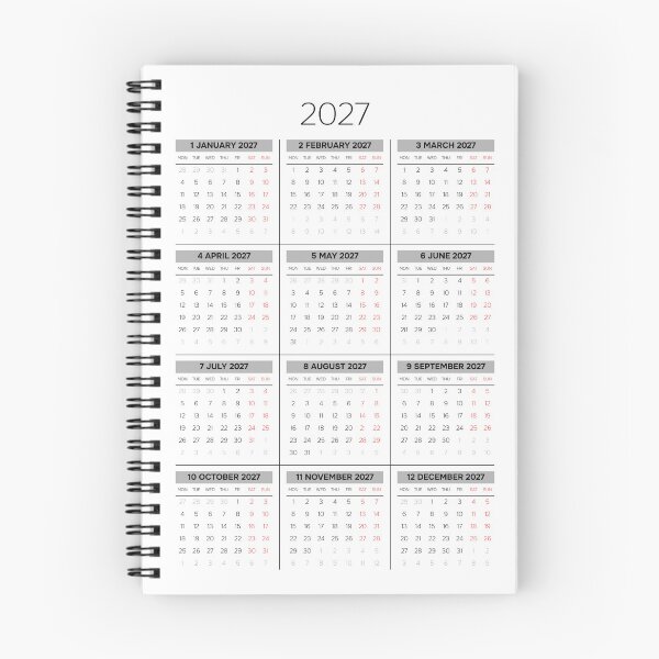 Item preview, English 2027 Vertical 3x4 Grid Corporate Yearly Planner Template Elegant Annual Grid Layout designed and sold by IuriiVlasenko.