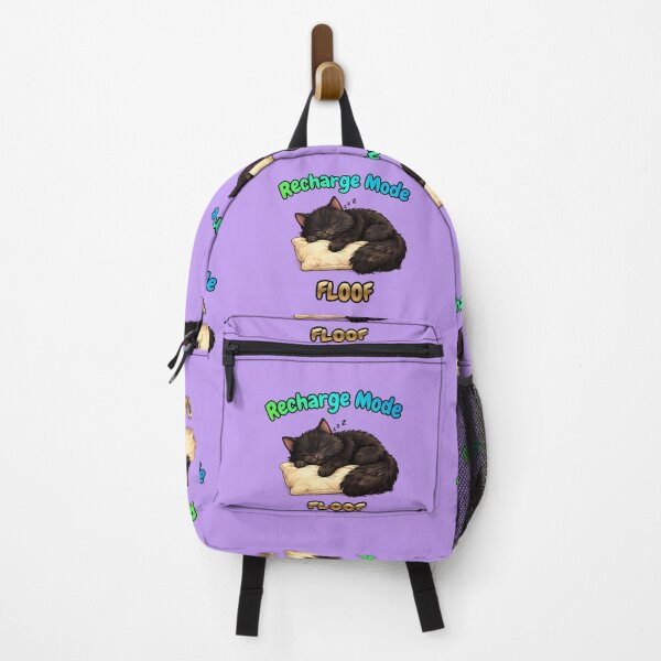 Item preview, Recharge Mode FLOOF – Cute Sleeping Black Cat designed and sold by lumar23.
