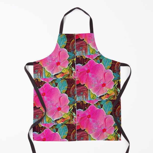 Item preview, Watercolor Rainbow Impressionist Pink Periwinkle Flower Art designed and sold by BalkanBloom.