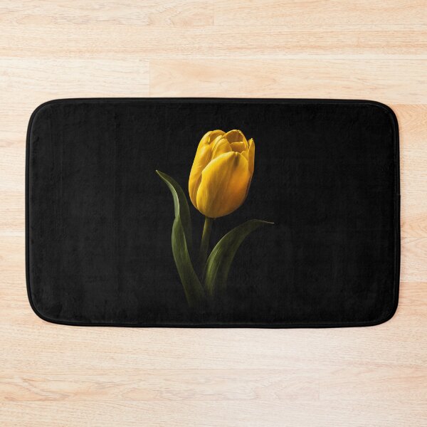 Item preview, Elegant Yellow Tulip Flower Dark Background designed and sold by bellaever.