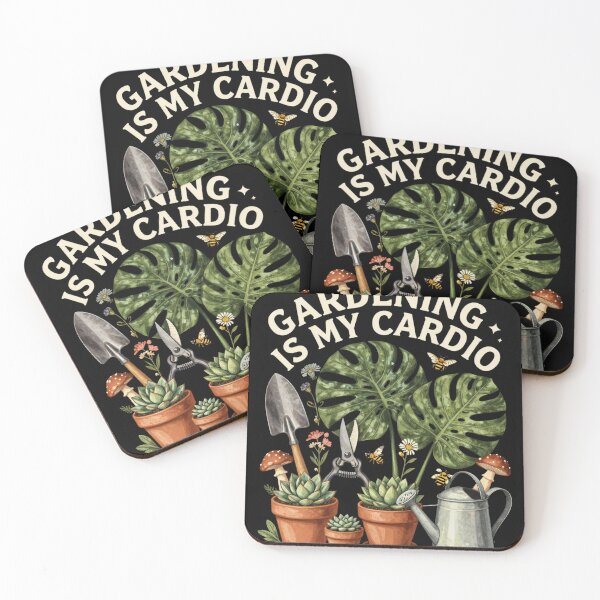 Item preview, GARDENING IS MY CARDIO FUNNY GARDENER T-SHIRT designed and sold by Estte-creative.