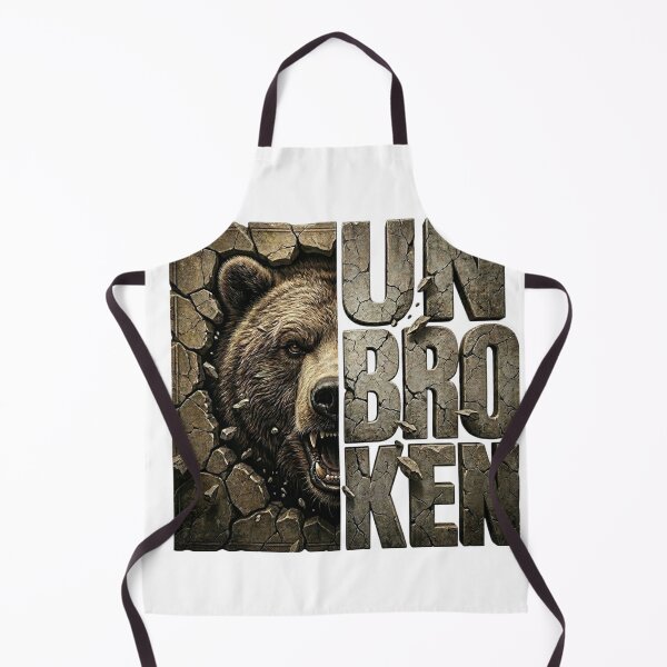 Item preview, UNBROKEN Bear Stone Typography Wildlife designed and sold by Presshue.