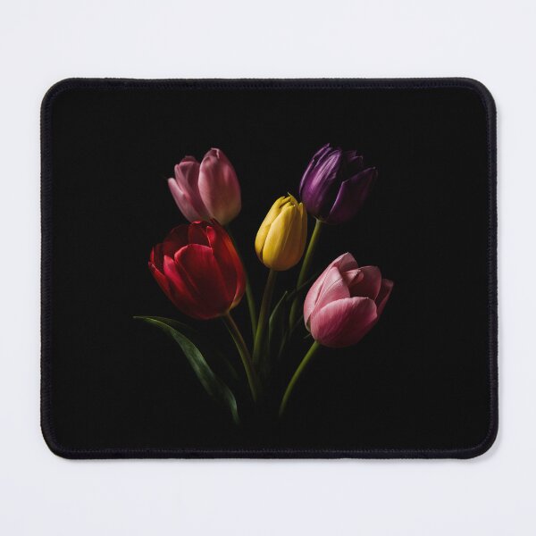 Item preview, Vibrant Tulips Dark Floral Aesthetic Bloom designed and sold by bellaever.