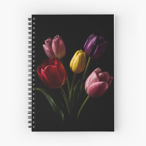 Item preview, Vibrant Tulips Dark Floral Aesthetic Bloom designed and sold by bellaever.